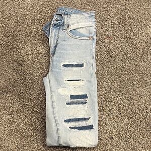American Eagle Outfitters Light Blue High Rise Jeans